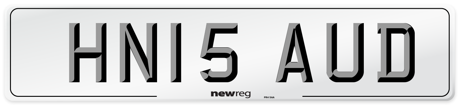 HN15 AUD Number Plate from New Reg